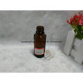 20ml Brown Essential Oil Bottle with White Screw Cap (EOB-13)