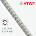 6x19FC Galvanized Wire Rope de alta qualidade revestido com PVC