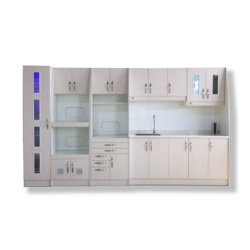 Dental sterilization cabinet with sink