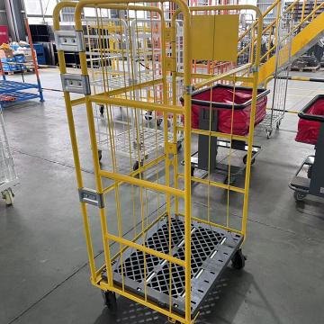 Folding Logistics Trolley Rolling Container Cage