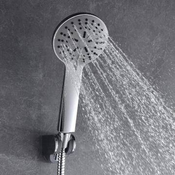 pulvérisateur de douche push chrome avec crochet