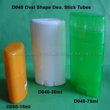 15ml 50ml 75ml forma ovalada Deo. Tubos de palo