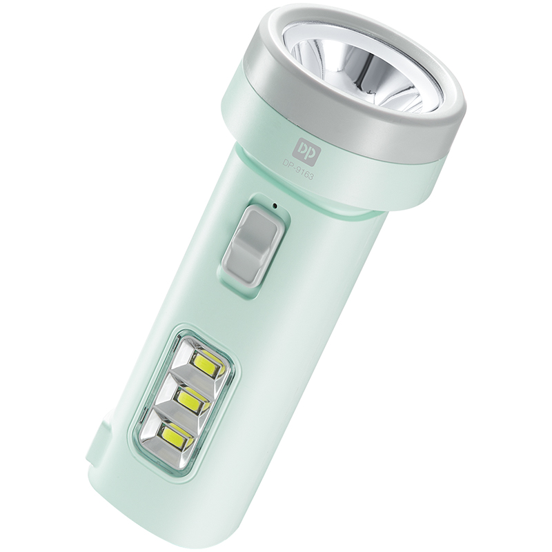 9162-1-Portable Rechargeable LED Torch with 3W Power and Side Light 9162-1-Portable Rechargeable LED Torch with 3W Power and Side Light