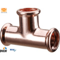 Imprensa de cobre Montagem T-Coupling Reduction 22 * ​​18 * 22