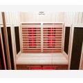 Influencer la salle de sauna de luxe infrarouge avec chaise de massage