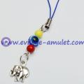 Turkish Blue Evil Eye Elephant Phone Charm Pendant