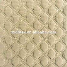 velboa/polyester brodé tissu rembourré thermique avec matelassage pour doudoune/manteaux