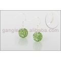 925 sterling silver shamballa earring