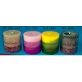 scented craft pillar candle Color Scented Candles