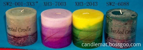 Bright harmless fireplace craft candle