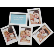 5 Openings Plastic Family Collage Photo Frame