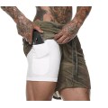 Men's 2 in 1 Workout Running Shorts