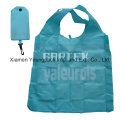 Custom 190t Polyester Nylon Foldable Shopping Tote Bag in Pouch