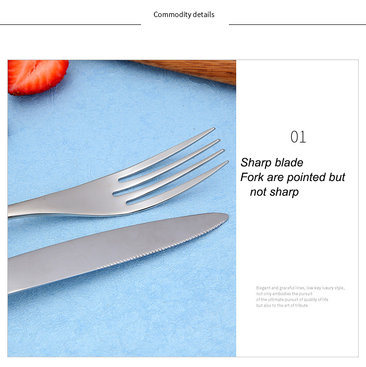 Silver Flatware Cutlery Set