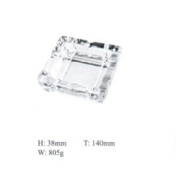 Cenicero de cristal claro con buen precio Cenicero cuadrado Vajilla Kb-Hn01315