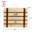 Wholesale Unfinished Wooden 4 Bottle Wine Boxes