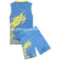 designed polyester material for basketball jersey with cool and dry fit