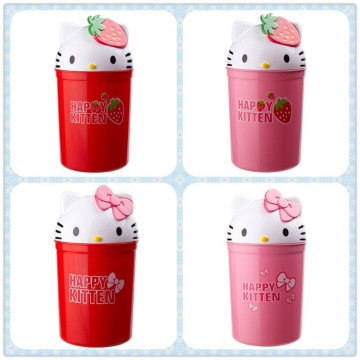 Hello Kitty Head Shaped Living Room Trash Bin (FF-5250)