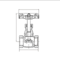 Hydraulik -Messing -Globusventil