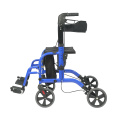 Folding Portable Rollator & Wheel Chair with Seat