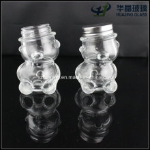 85ml 100ml Clear Empty Fancy Bear Shape Candy Glass Jar