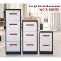 Vertical 4 drawer metal filing cabinet