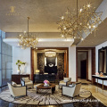 New creative chandeliers Hotel front desk corridor chandeliers Retro branch shape combination chandeliers