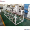 Two cavity PVC pipe extrusion line