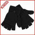 Gant personnalisé en acrylique tricoté à l&#39;hiver / gant chaud avec rabat