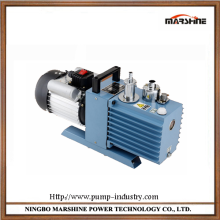 Horizontal double stage rotary vane type oil free vacuum pump