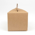 Plain Design Kraft Paper Take Away Food Container