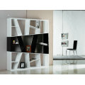 Contemporary wooden bookcase white room divider