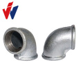 Galvanized Malleable Iron Elbow Pipe Fittings Beaded