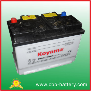 Bester Preis Auto-Batterie 12V66ah trockene aufgeladene Auto-Batterie für Auto