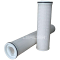 High flow rate Pleated membrane filter cartridge