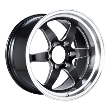 Aluminium Alloy Truck Wheel Black Milled Spoke