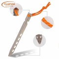 Pegs Titanium V-shaped do prego da barraca para a areia