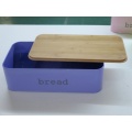 Modern Bread Box with Bamboo Cutting Board
