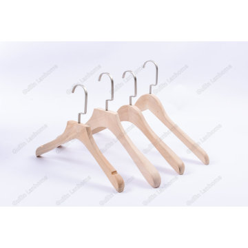 Fancy Customized Natural Lotus Wooden Clothes Hangers