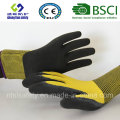 Guantes de látex, guantes de trabajo de seguridad de acabado de arena (SL-RS301)