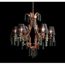 Original Country Style Green Crystal Wood Pendant Lamp (cos9233)