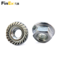 Free Sample Stainless Steel Hex Serrated Flange Nuts