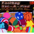 Custom Hand Crocheted Hacky Sack Juggling Ball Footbag