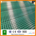 Coated wire mesh fence wall