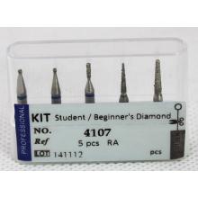 Dental Bur Kit - Student / Beginner&#39;s Diamond Ra. Baixa velocidade