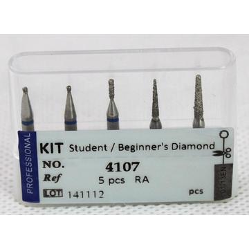 Dental Bur Kit - Student / Beginner&#39;s Diamond Ra. Faible vitesse