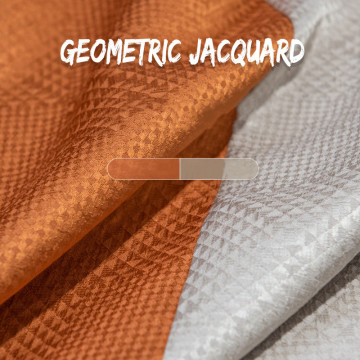 Geometrische 3D-Jacquard-Blackout-Vorhänge