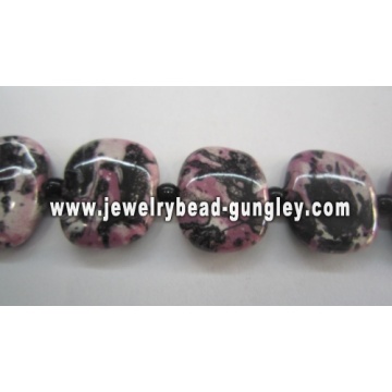 Square Ceramic beads for jewelry making