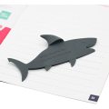 Dibujos animados BPA Free Shark Forma Silicone Bookmark