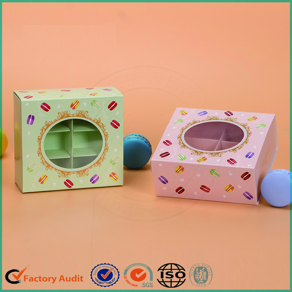 Drawer Macarons Packing Box Printing Window